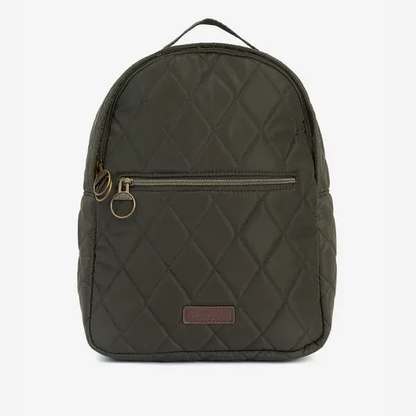Barbour Womens Quilted Backpack - Olive