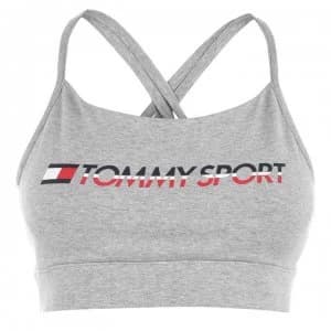 Tommy Sport Tommy Hilfiger Sport Logo Bra - Grey Heather