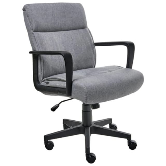 Beliani Office Chair Byron Fabric Grey