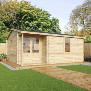 Mercia 44mm Single Glaze Home Office Executive Cabin - 5.8x5m