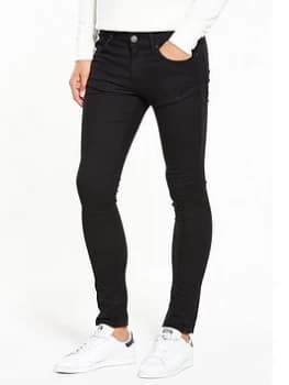River Island Skinny Stretch Fit Jeans Black Size 32 Men