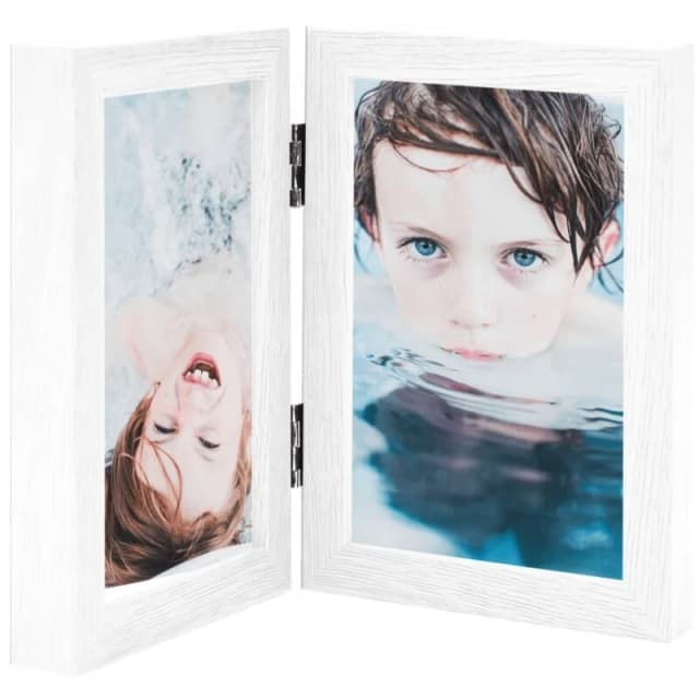 VIDAXL Bifold Photo Frame Collage White 2x Vidaxl 8720286491591