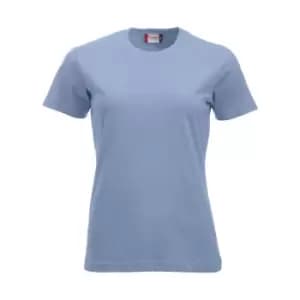 Clique Womens/Ladies New Classic T-Shirt (L) (Light Blue)