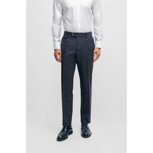 Boss H-Genius Slim-Fit Trousers Dark Blue male 38R
