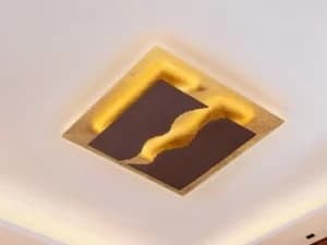 Sombra Integrated LED Flush Ceiling Light, Rust, Golden Bread,