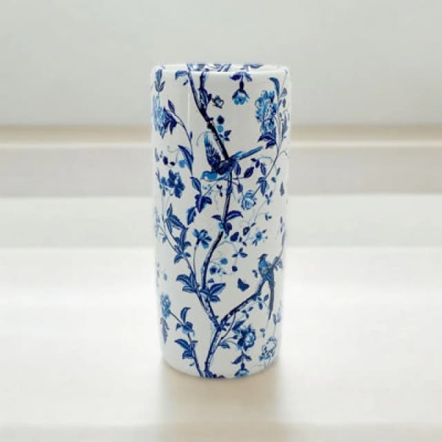 MSL Premium Bird Umbrella Stand - 18" Round, Blue & White - High-Quality & Durable