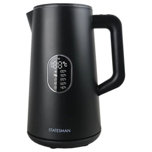 Statesman 1.5L Smart Digital Kettle, 1800W Fast Boil, Temperature Control With Display, 5 Preset Settings, Black