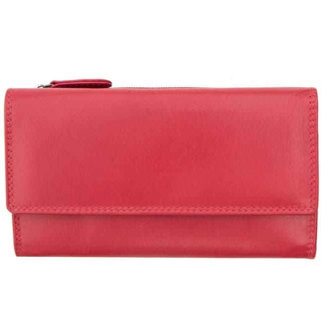 PRIMEHIDE 'Verona' Leather Large Bifold Purse Red