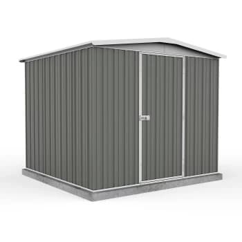 Absco 7.5x7ft Regent Metal Apex Shed - Grey