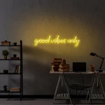 Good Vibes Only - Yellow Yellow Wall Lamp