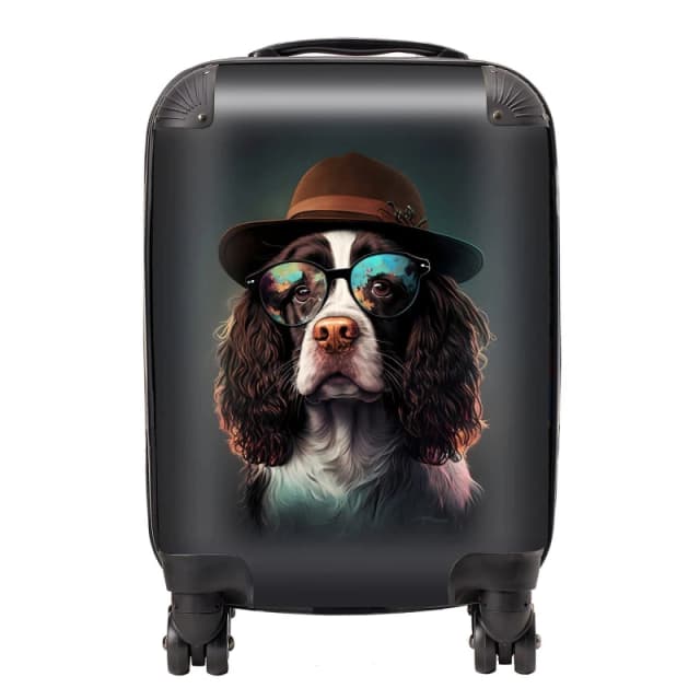 Warren Reed - Designer Springer Spaniel Dog Splashart Suitcase Size: Large Multicolor Unisex Large