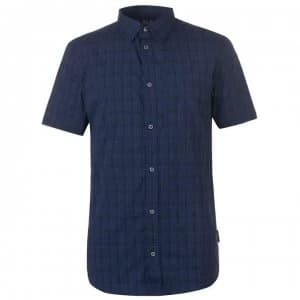Jack Wolfskin Ray Stretch Shirt Mens - Night Blue Chec