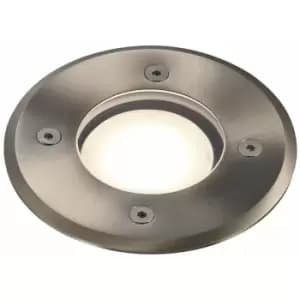 Nordlux Pato Round Outdoor Recessed Floor & Decking Stainless Steel, GU10, IP65