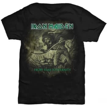 Iron Maiden - From Fear To Eternity Distressed Unisex Medium T-Shirt - Black