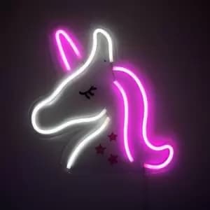 Unicorn Neon Pink And White Light Decoration