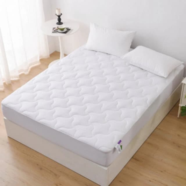 Glamhaus Mattress Topper & Fitted Skirt - Oeko Tex 100 & Silvadur - Super King White