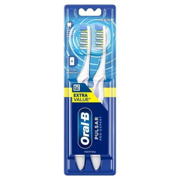 Oral B Pulsar 35 Medium Toothbrush 2Pcs