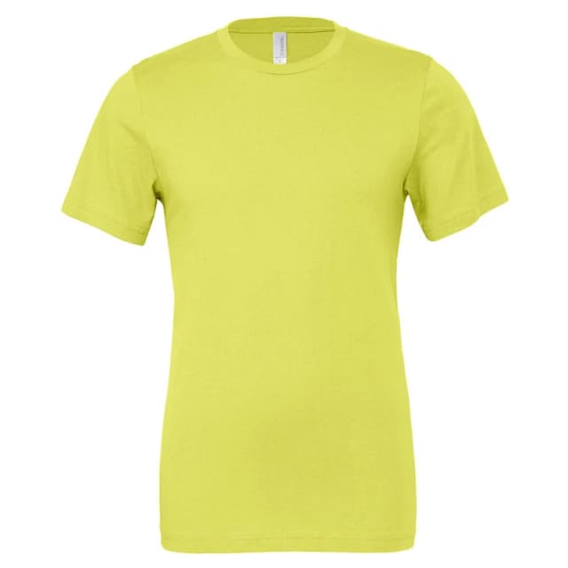 Bella + Canvas Mens Jersey Crew Neck T-Shirt in Yellow Size: XS Yellow Male XS