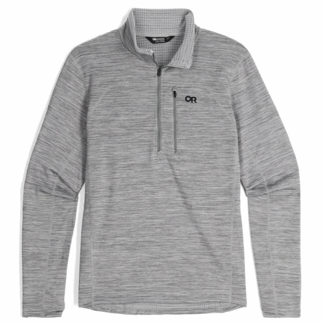 Half-zip fleece sweatshirt Outdoor Research Vigor Grid Gris Male L