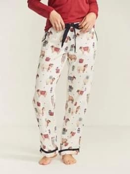 Fatface Fatface Festive Sheep Classic Pants - Ivory