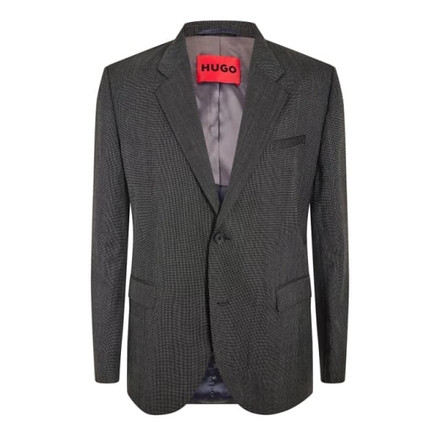 Hugo Mens Kris231X Blazer Open Grey male 38 (48)