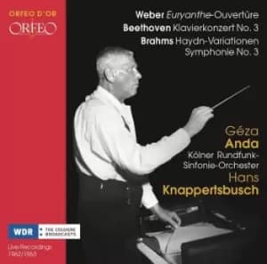 Weber Euryanthe-Ouverture/Beethoven Klavierkonzert No 3/ by Carl Maria von Weber CD Album