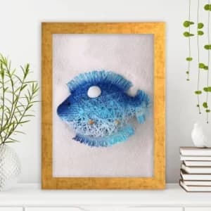 AC1935127733 Multicolor Decorative Framed MDF Painting