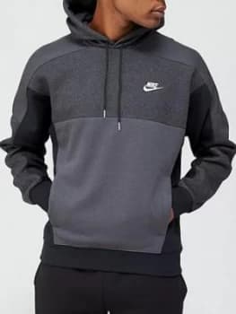 Nike Sportswear Colourblock Overhead Hoodie - Black