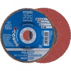 PFERD 67654125 POLIFAN-serrated washer PFF 125 A COOL 40 SG INOX + ALUMINUM Diameter 125mm 10 pc(s)