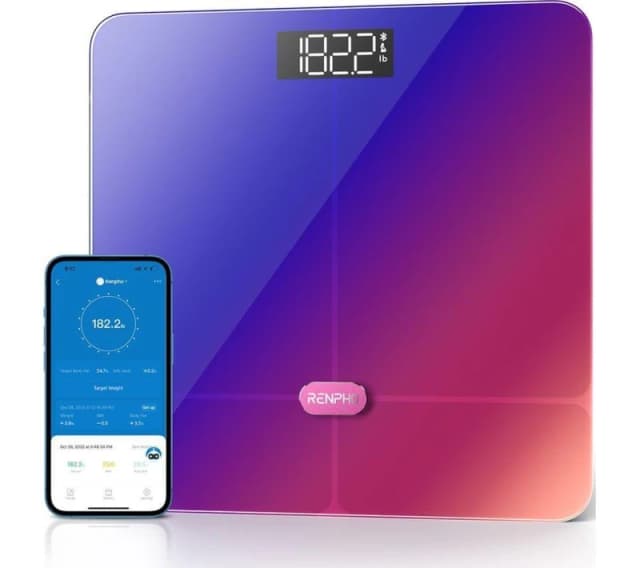 RENPHO Elis 2 Smart Body Scale - Red & Pink, Blue,Red,Pink 4897122200199