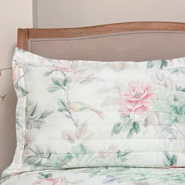 Appletree 'Campion' 100% Cotton Pillowsham Green