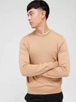 BOSS Botto-l Jumper, Medium Beige, Size L, Men