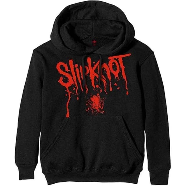 Slipknot Mens Blood Splatter Pullover Hoodie in Black Size: Small Black Male S