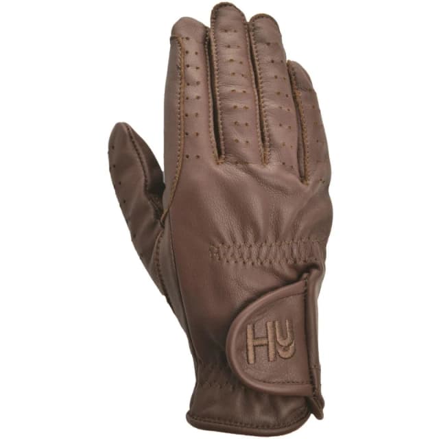 Hy5 Mens Synthetic Leather Riding Gloves in Brown Size: XL Brown Male XL