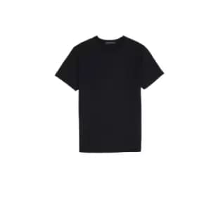 French Connection Seersucker Jersey T-Shirt - Black