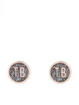 Ted Baker Dollsa: Dolly Mix Round Stud Earrings - Rose Gold, Women