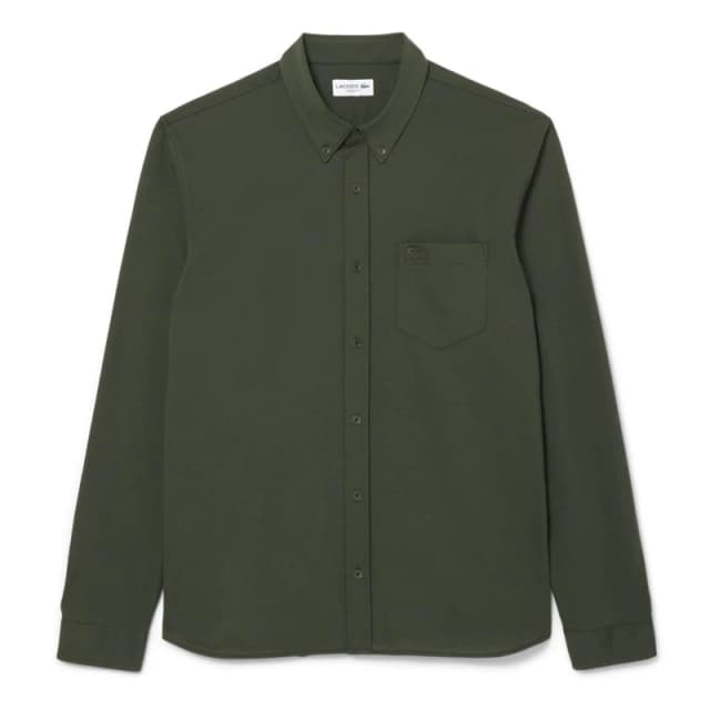 Lacoste Regular-Fit Cotton Jersey Shirt Green male 15