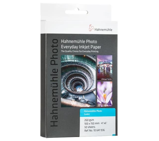 HAHNEMUEHLE Luster 260 100 x 150 mm Semi-Gloss Photo Paper - 50 Sheets 4011367098490