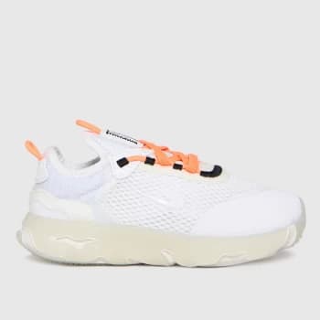 Nike White & Orange React Live Trainers Toddler
