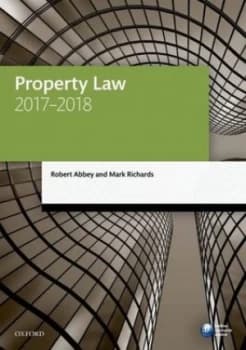 Property Law 2017-2018 by Robert Abbey Book