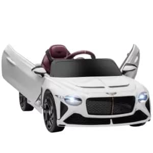 HOMCOM Bentley Bacalar Licensed 12V Kids Electric Ride on Car with Remote Control, Powered Electric Car with Portable Battery, Music, Horn, Lights, Su