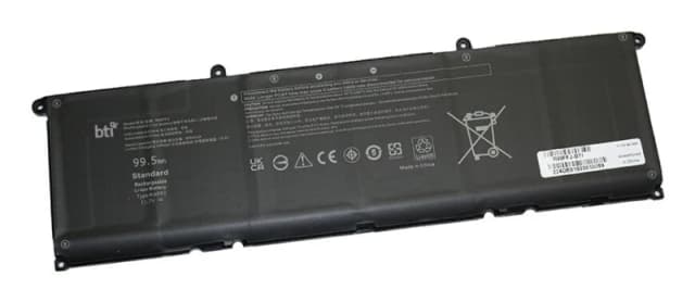 BTI BTI 6 cell RWFFJ replacement battery for DELL XPS9640-7097SLV-PUS XPS 9640 XPS 16 9640 RWFFJ-BTI