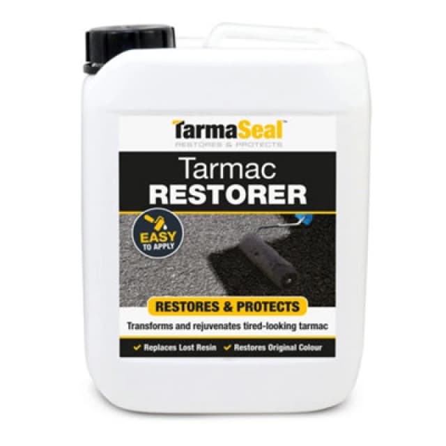 Smartseal Tarmaseal Tarmac Sealer & Restorer, Black, Superior To Tarmac Paint For Driveways, 5L, Black 5.061E+12