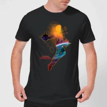 Captain Marvel Nebula Flight Mens T-Shirt - Black - 3XL - Black