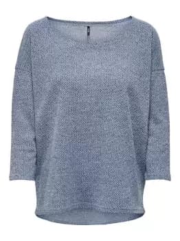 ONLY Oversize 3/4 Sleeved Top Women Blue