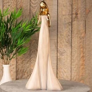 Stone Portrait Resin Figurine - Lady Standing 37cm