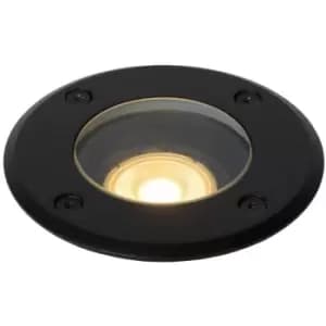 Lucide BILTIN - Recess Deck Lighting Outdoor - Ø10,8cm - 1xGU10 - IP67 - Black