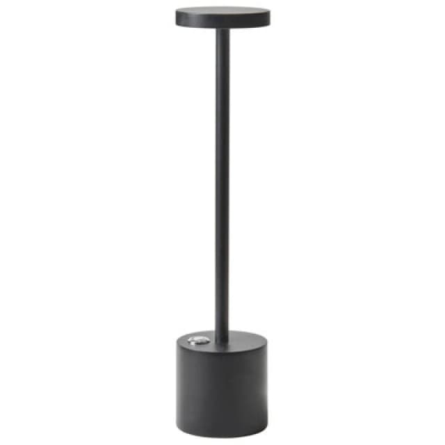 Beliani Wireless LED Table Lamp Lizandro With Dimmer Metal Black