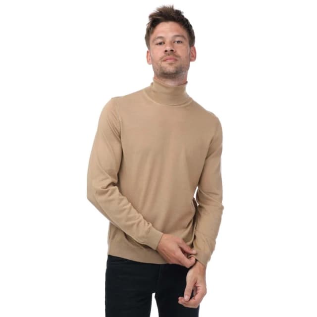 Boss Slim Fit Rollneck Sweater Black male L