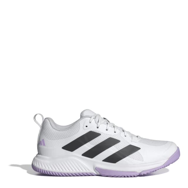 adidas Womens Court Team Indoor Netball Shoes White/Black female 4 (36.7)
